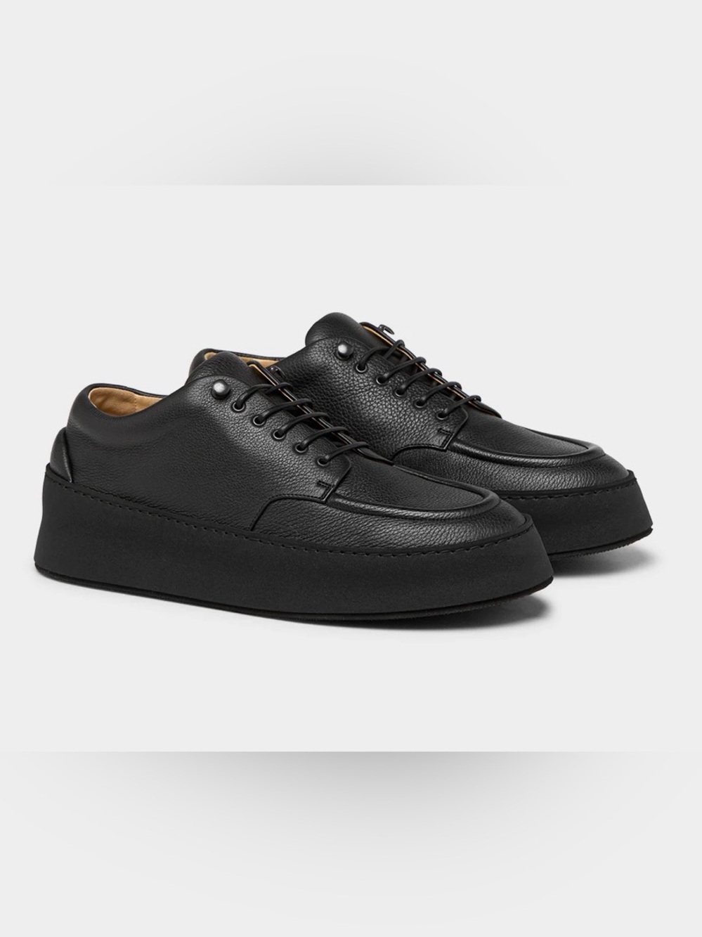 Marsell Cassapana Platform Derby Leather Shoes Unisex , size 36/size 6US